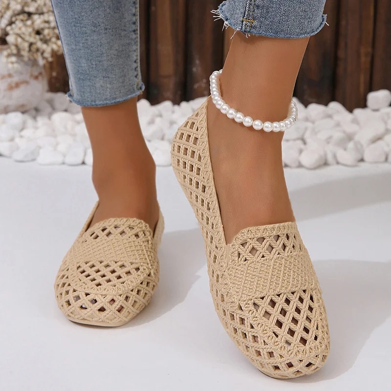 Women'S Shoes For Neuropathy - Chaussures Plates Ajourées Confortables et Décontractées