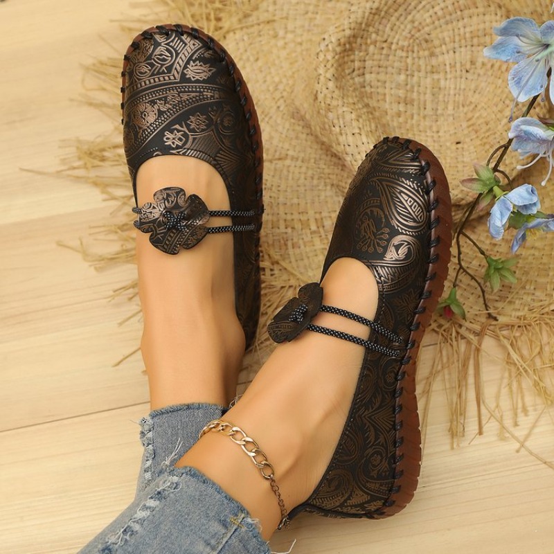 Women Shoes Loafers - Chaussures plates pour femmes à semelle