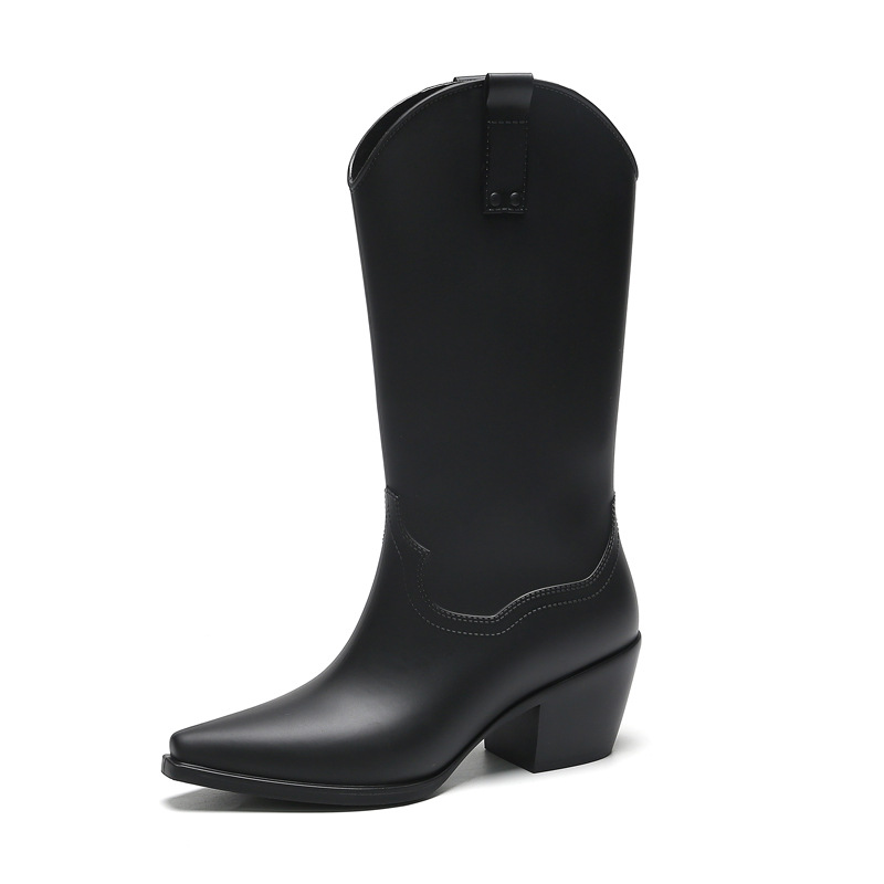 Women'S Shoes For Neuropathy - Bottes de pluie longues à talons
