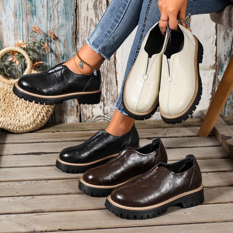 Women Shoes Loafers - Chaussures pour femmes de style britannique