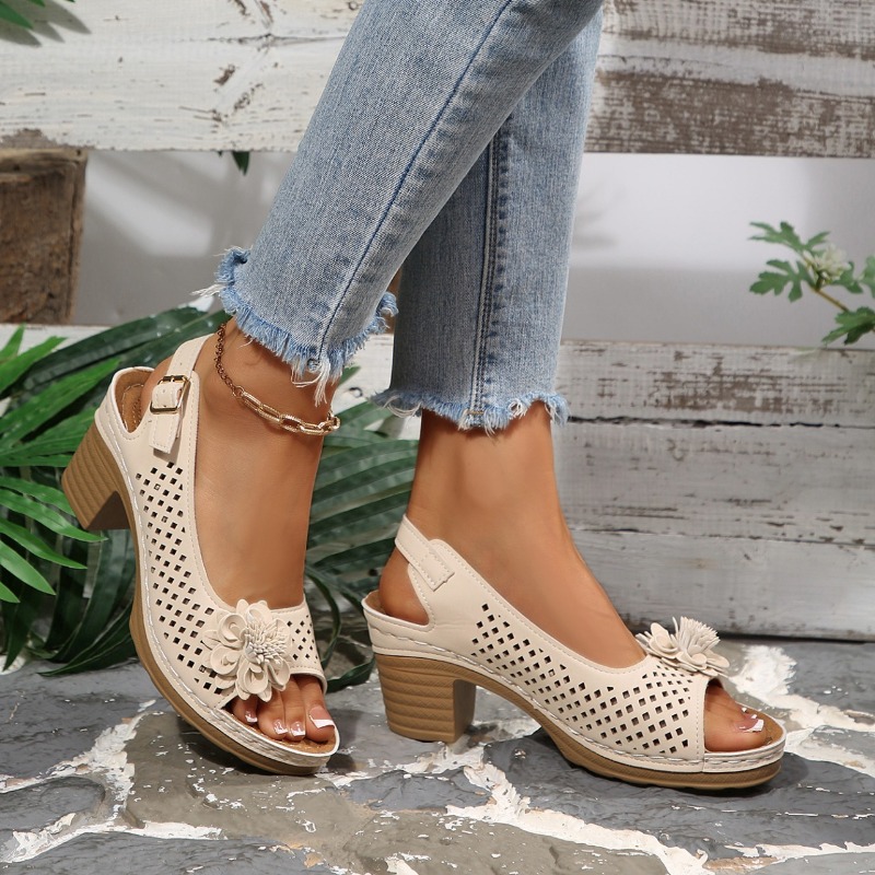 Sandales à talons épais pour f - Women Shoes Model avis et prix