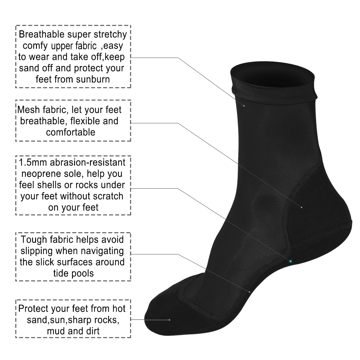 Chaussettes à ailettes fines e - Women'S Shoes For Neuropathy avis et prix