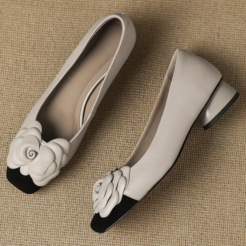 Escarpins à enfiler en peau de - Women Shoes Size avis et prix