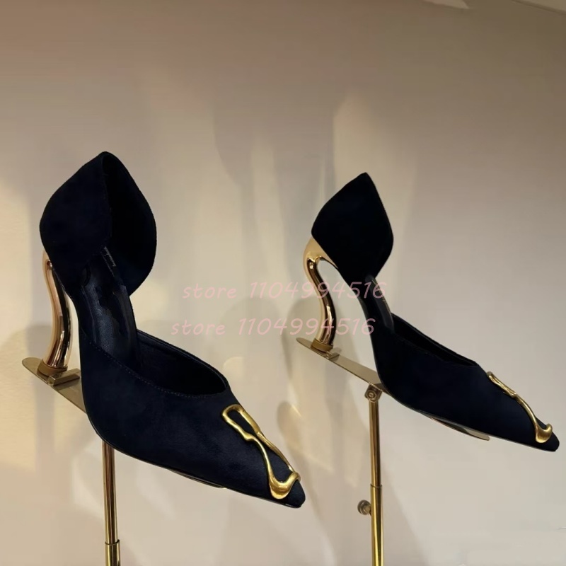 Escarpins à talons en daim noi - Women Shoes Model avis et prix