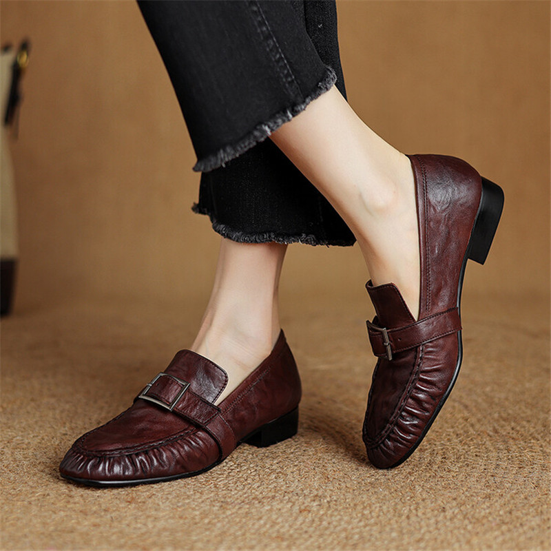 Escarpins en cuir véritable po - Women Shoes Size avis et prix