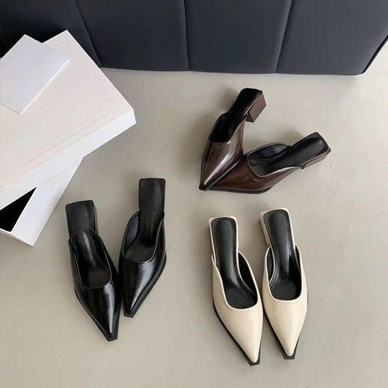 Pantoufles à talons mi-hauts,  - Women Shoes Loafers avis et prix